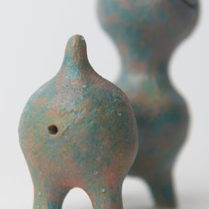 herbivore turquoise original sculpture