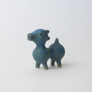 herbivore blue original sculpture