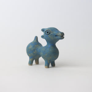 herbivore blue original sculpture