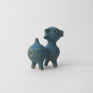 herbivore blue original sculpture