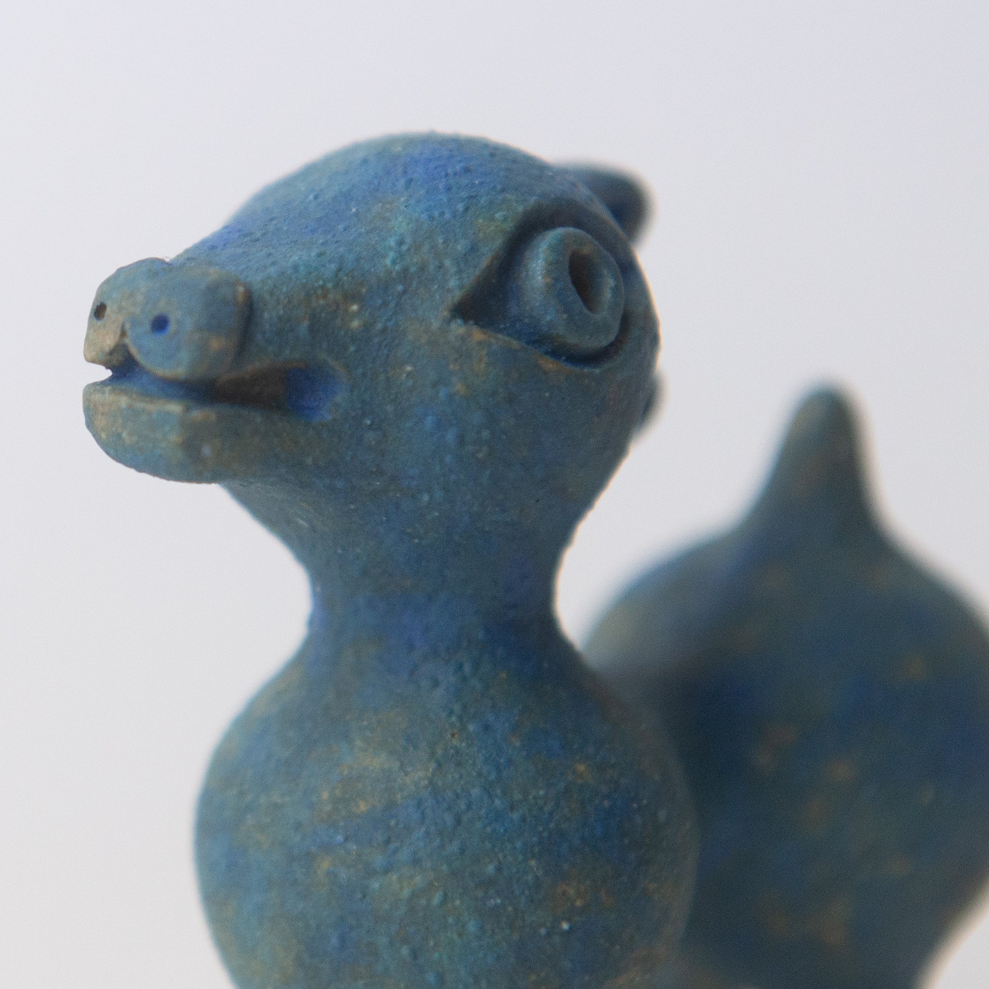 herbivore blue original sculpture