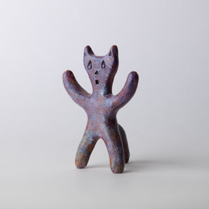 ancient standing cat original sculpture
